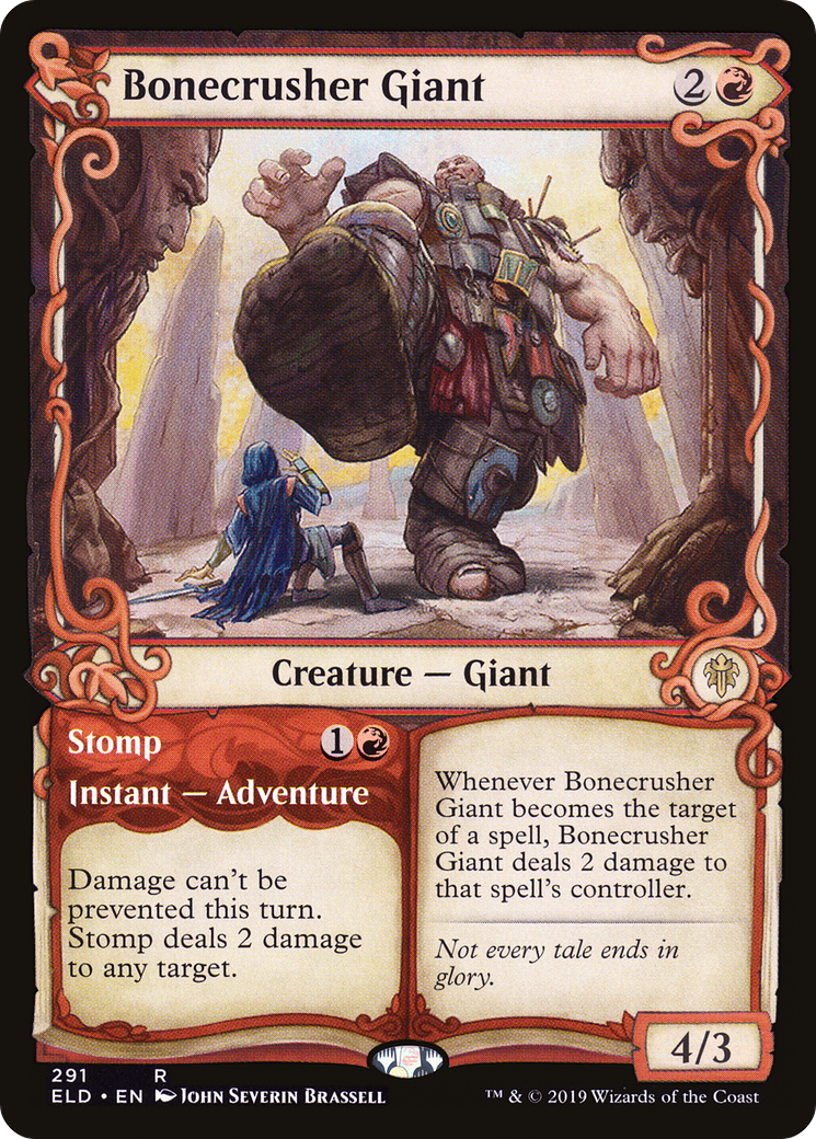 Bonecrusher Giant (Showcase) (ELD-291) [Throne of Eldraine] Foil