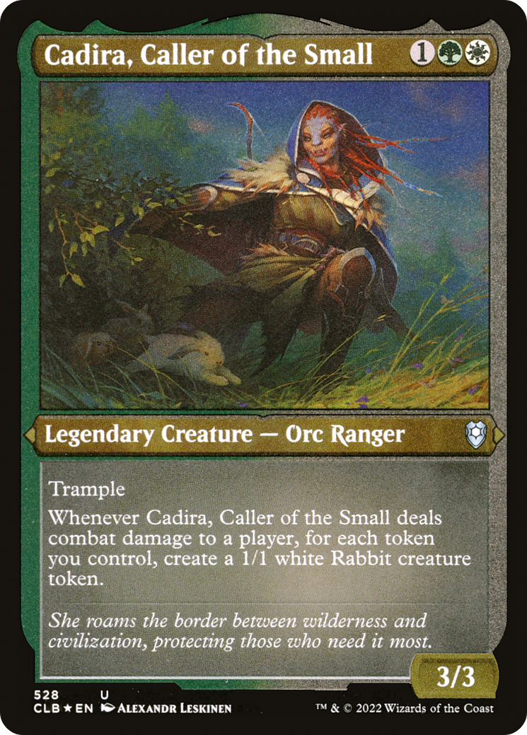 Cadira, Caller of the Small (Foil Etched) (CLB-528) [Commander Legends: Battle for Baldur's Gate] Foil