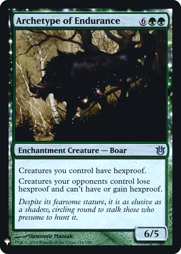 Archetype of Endurance (LIST-BNG-116) [The List] Foil