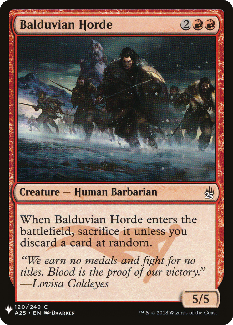 Balduvian Horde (LIST-A25-120) [The List]