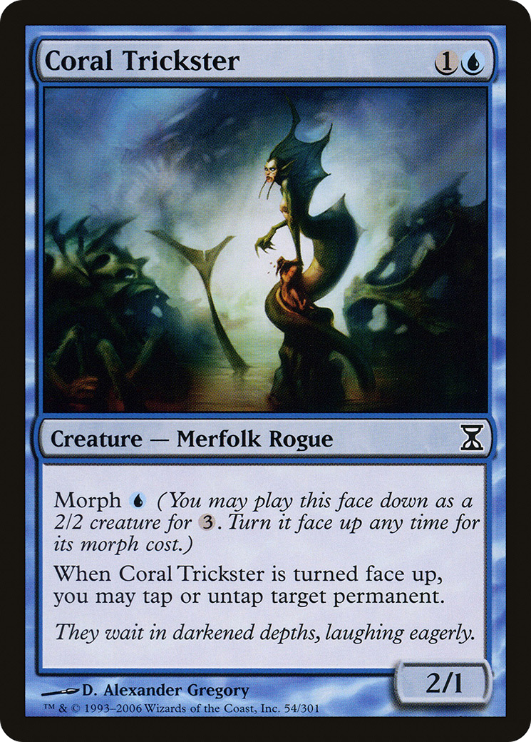 Coral Trickster (TSP-054) [Time Spiral] Foil