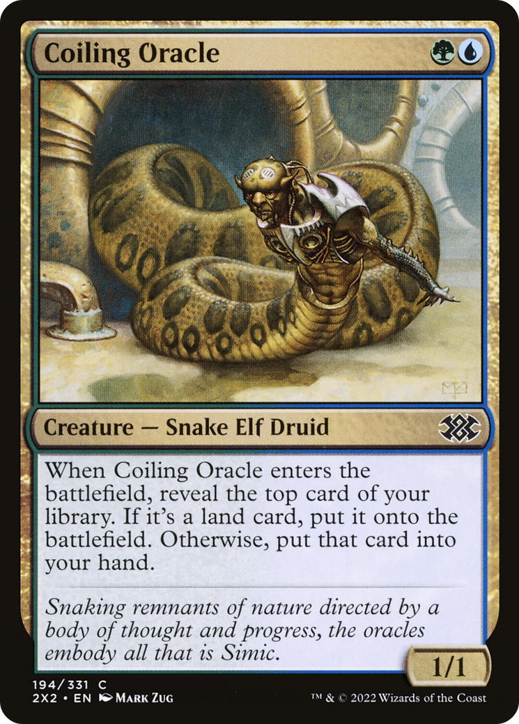 Coiling Oracle (2X2-194) [Double Masters 2022] Foil