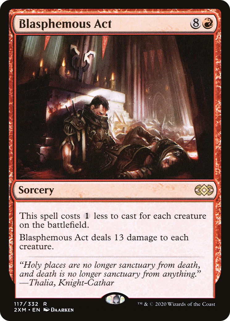 Blasphemous Act (2XM-117) [Double Masters] Foil